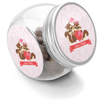 Chipmunk Couple Puppy Treat Jar (Personalized)