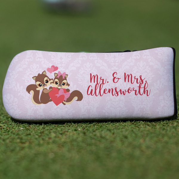 Custom Chipmunk Couple Blade Putter Cover (Personalized)