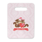 Chipmunk Couple Rectangular Trivet with Handle (Personalized)