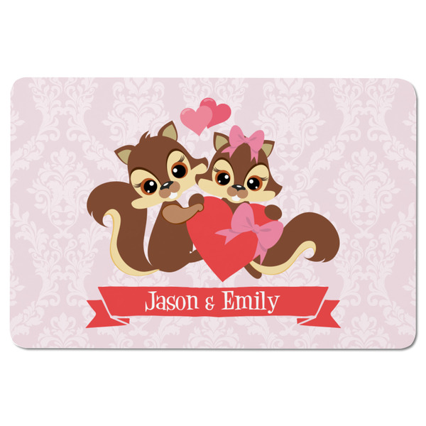 Chipmunk Couple Rectangular Fridge Magnet - FRONT