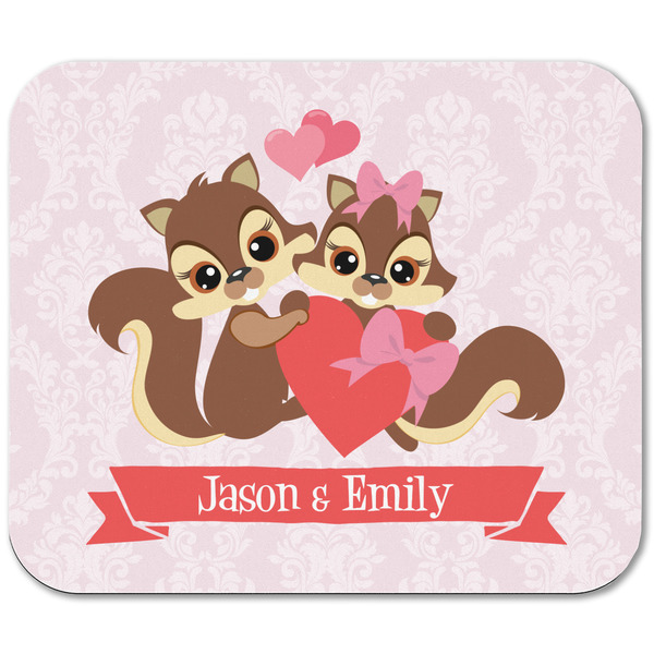 Chipmunk Couple Rectangular Mouse Pad - APPROVAL