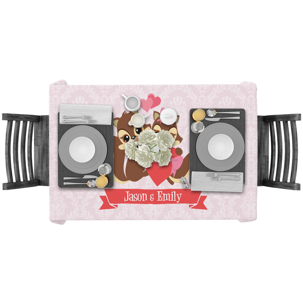 Chipmunk Couple Rectangular Tablecloths - LIFESTYLE