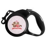 Chipmunk Couple Retractable Dog Leash - Large (Personalized)