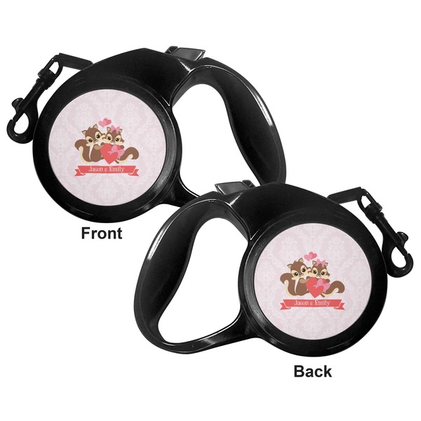 Chipmunk Couple Retractable Dog Leash - Medium Large - Apvl