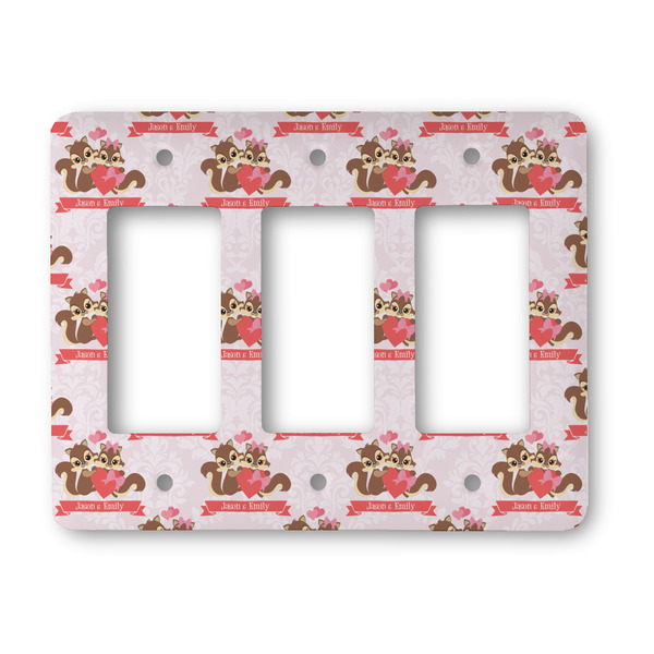 Chipmunk Couple Rocker Light Switch Covers - Triple - MAIN