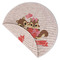 Chipmunk Couple Round Linen Placemats - Front (folded corner double sided)