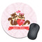 Chipmunk Couple Round Mouse Pad