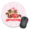 Chipmunk Couple Round Mouse Pad (Personalized)