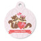 Chipmunk Couple Round Pet ID Tag - Large - Front