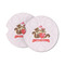 Chipmunk Couple Sandstone Car Coasters - Set of 2 (Personalized)