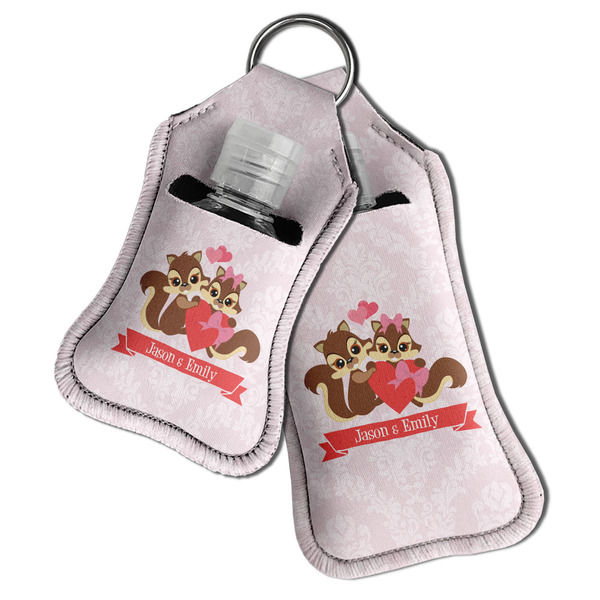 Chipmunk Couple Sanitizer Holder Keychain - Both in Case (PARENT)
