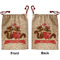 Chipmunk Couple Santa Bag - Front and Back