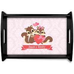 Chipmunk Couple Wooden Tray (Personalized)