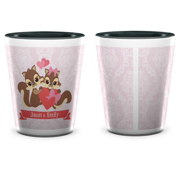 Chipmunk Couple Shot Glass - Two Tone - APPROVAL
