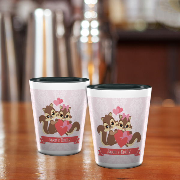 Chipmunk Couple Shot Glass - Two Tone - LIFESTYLE