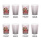 Chipmunk Couple Shot Glass - White - Set of 4 - APPROVAL