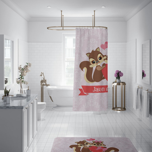 Chipmunk Couple Shower Curtain - 70"x83"
