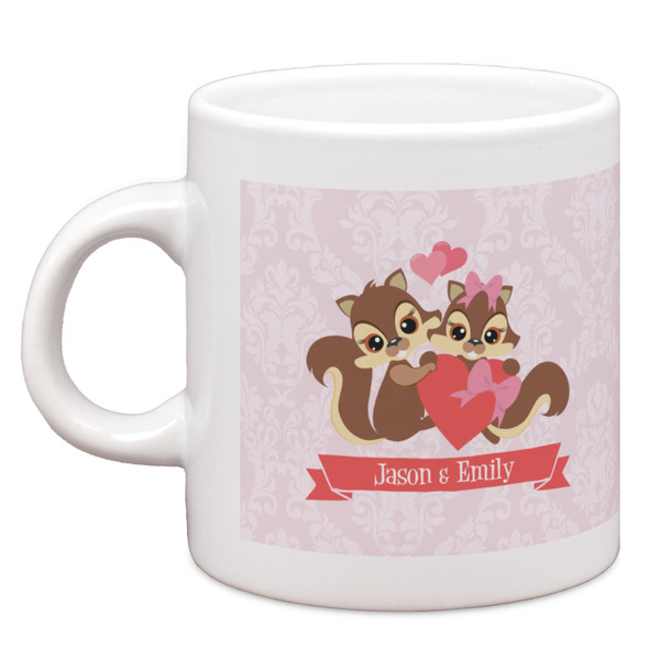 Custom Chipmunk Couple Espresso Cup (Personalized)