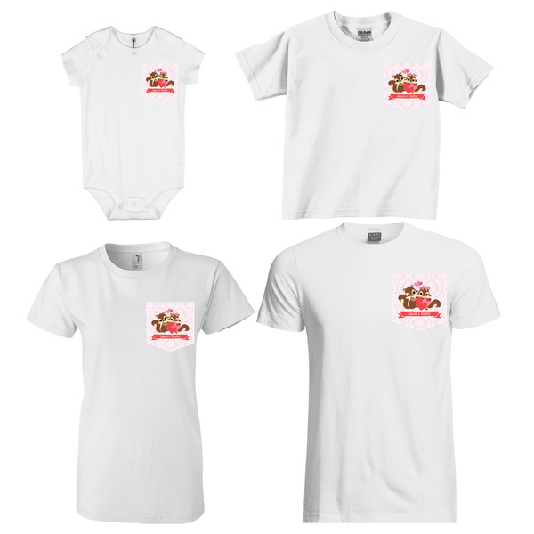 Chipmunk Couple Sized Pockets on Various Products