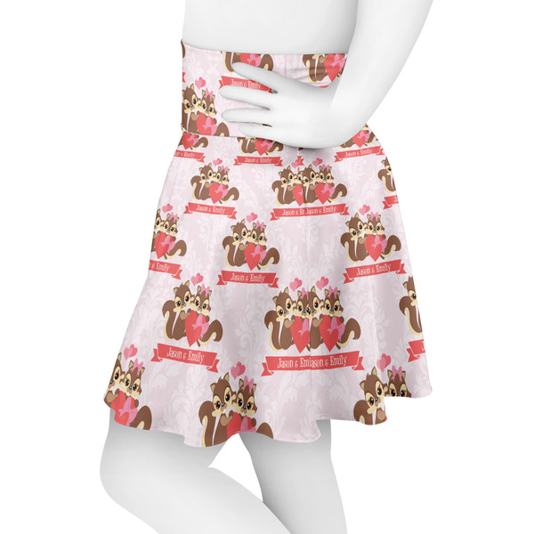 Chipmunk Couple Skater Skirt - Side