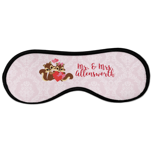 Custom Chipmunk Couple Sleeping Eye Masks - Large (Personalized)