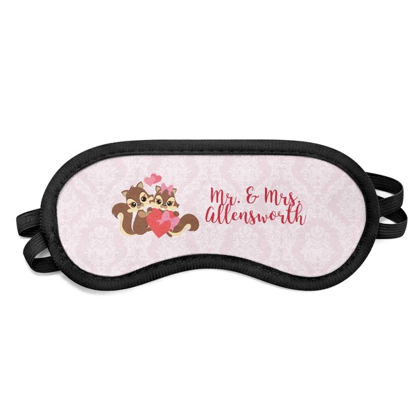 Custom Chipmunk Couple Sleeping Eye Mask (Personalized)