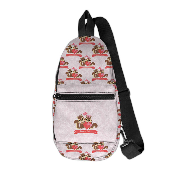 Custom Chipmunk Couple Sling Bag (Personalized)