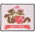 Chipmunk Couple Large Gaming Mouse Pad - 12.5" x 10" (Personalized)