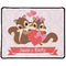 Chipmunk Couple Large Gaming Mouse Pad - 12.5" x 10" (Personalized)