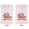 Chipmunk Couple Small Laundry Bag - Front & Back View