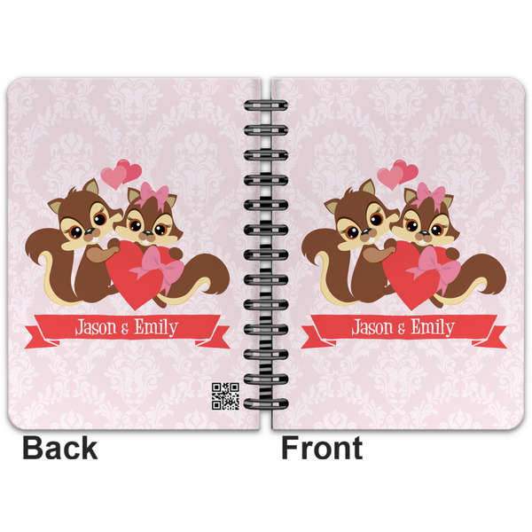 Chipmunk Couple Spiral Journal 5 x 7 - Apvl