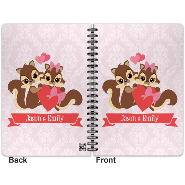 Chipmunk Couple Spiral Journal 7 x 10 - Apvl