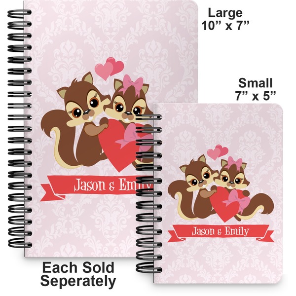 Chipmunk Couple Spiral Journal - Comparison