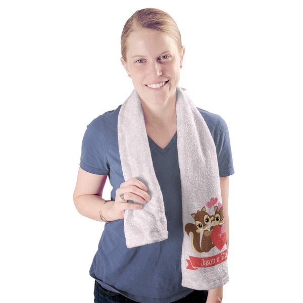 Chipmunk Couple Sport Towel - Exercise use - Model