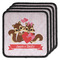 Chipmunk Couple Square Patches Main - Set of 4