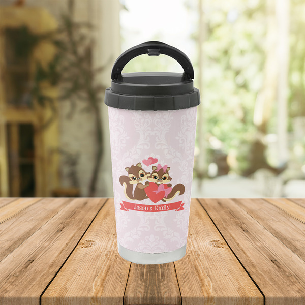 Chipmunk Couple Stainless Steel Travel Cup Lifestyle