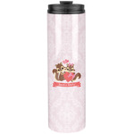 Chipmunk Couple Stainless Steel Skinny Tumbler - 20 oz (Personalized)