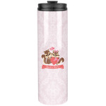 Chipmunk Couple Stainless Steel Skinny Tumbler - 20 oz (Personalized)