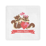 Chipmunk Couple Standard Cocktail Napkins (Personalized)