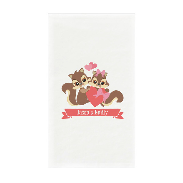 Custom Chipmunk Couple Guest Towels - Full Color - Standard (Personalized)