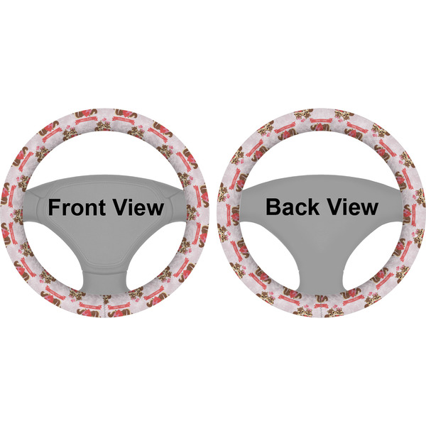 Chipmunk Couple Steering Wheel Cover- Front and Back