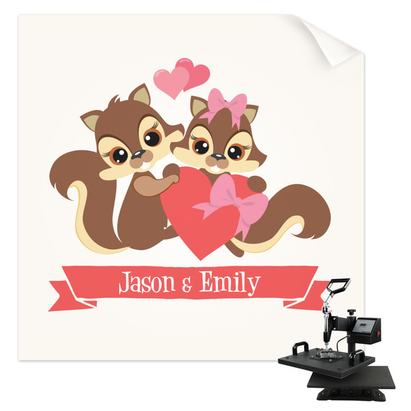 Custom Chipmunk Couple Sublimation Transfer - Baby / Toddler (Personalized)