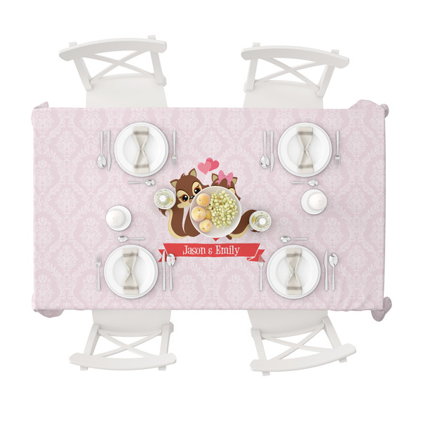 Chipmunk Couple Tablecloths (58"x102") - TOP VIEW