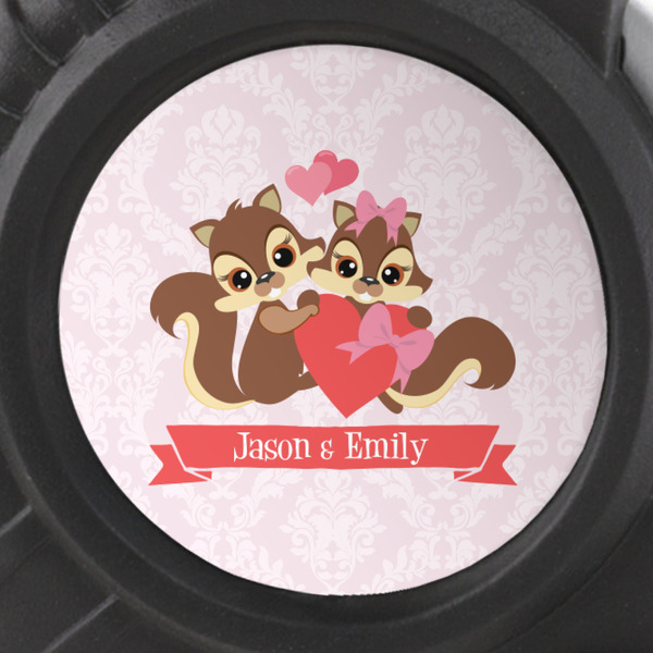 Chipmunk Couple Tape Measure - 25ft - detail