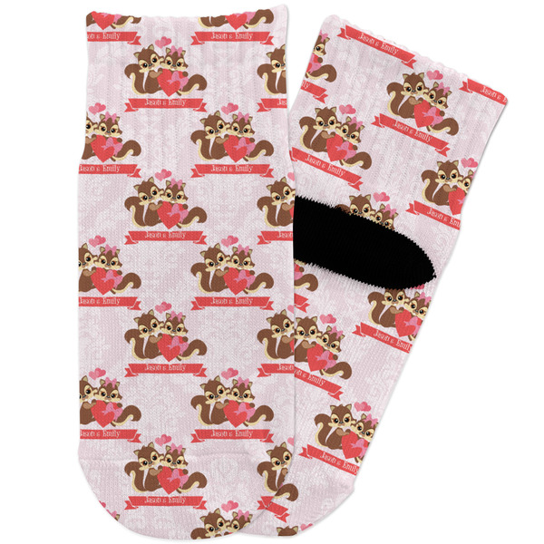 Custom Chipmunk Couple Toddler Ankle Socks (Personalized)