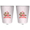 Chipmunk Couple Trash Can White - Front and Back - Apvl