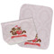 Chipmunk Couple Burp Cloths - Fleece - Set of 2 w/ Couple's Names