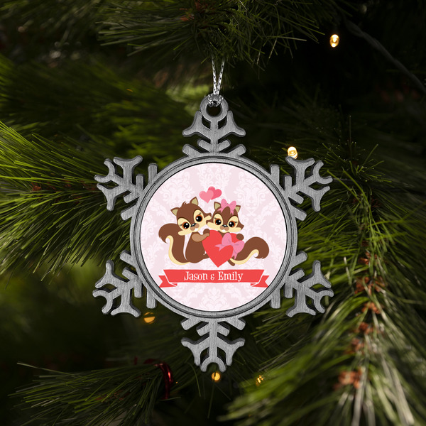 Chipmunk Couple Vintage Snowflake - (LIFESTYLE)