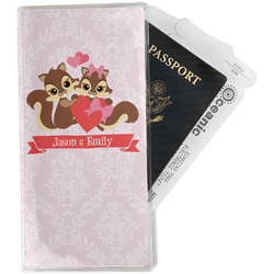 Chipmunk Couple Travel Document Holder