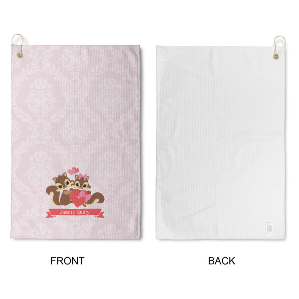 Chipmunk Couple Waffle Weave Golf Towel - Approval